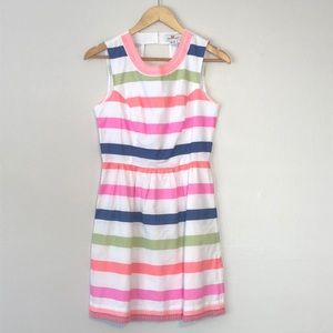 Vineyard Vines Striped Dress Size 4 Preppy Summer Beachy Colorful 100% Cotton